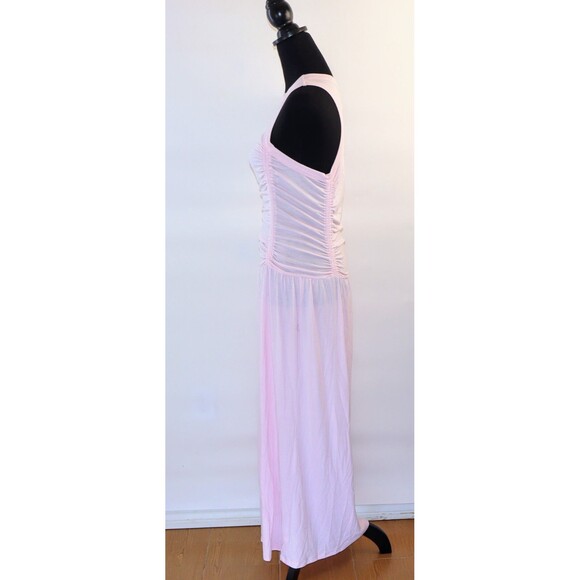 Women's Knit Midi Ruched Dress Universal Thread Pastel Pink Medium NWT - Picture 4 of 6